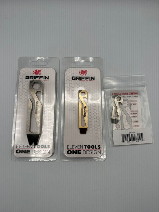 Griffin Pocket Tools lot of 3 Model Fifteen, Eleven, and Nine One Design /ro