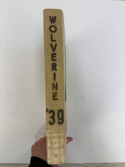 Vintage Michigan State College Yearbook 1939 Wolverines /rb