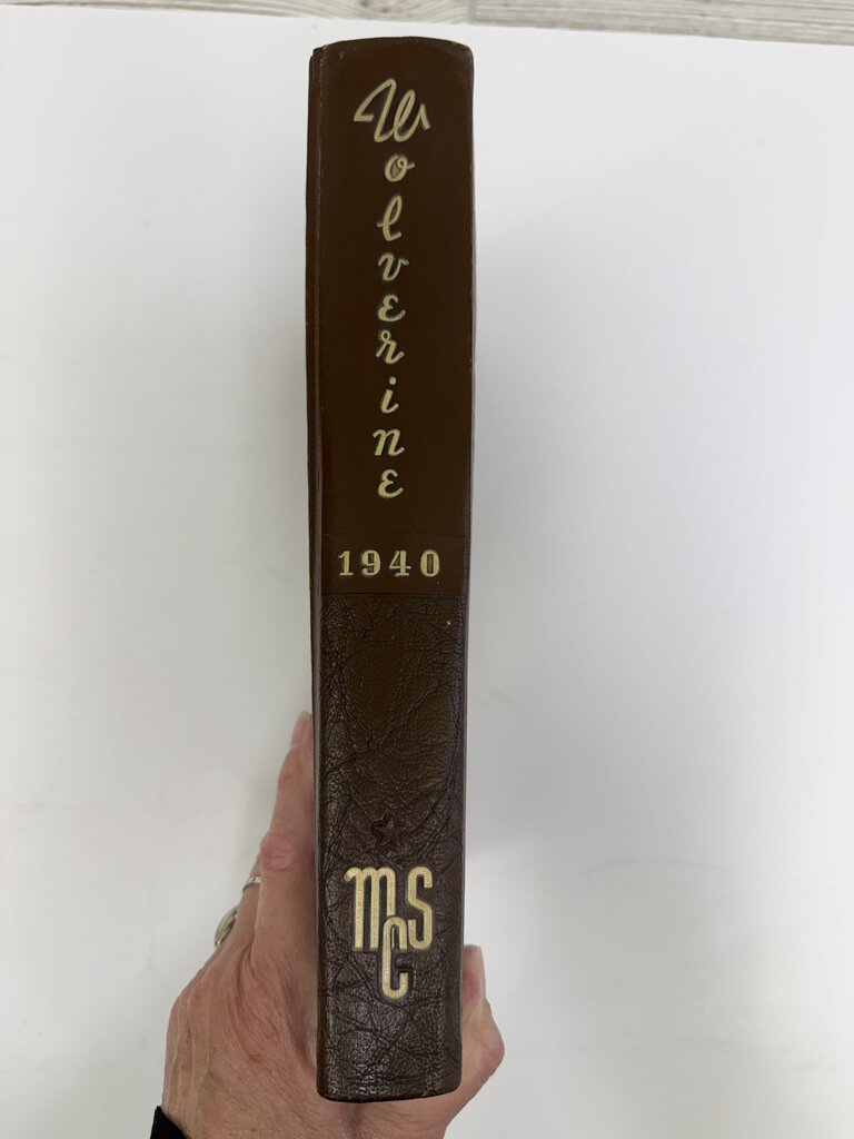 Vintage Michigan State College Yearbook Wolverine 1940 /rb