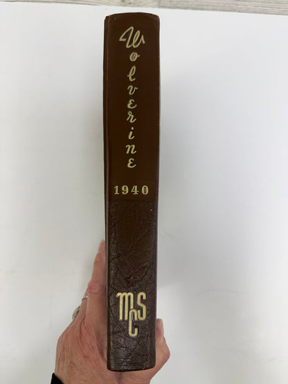 Vintage Michigan State College Yearbook Wolverine 1940 /rb