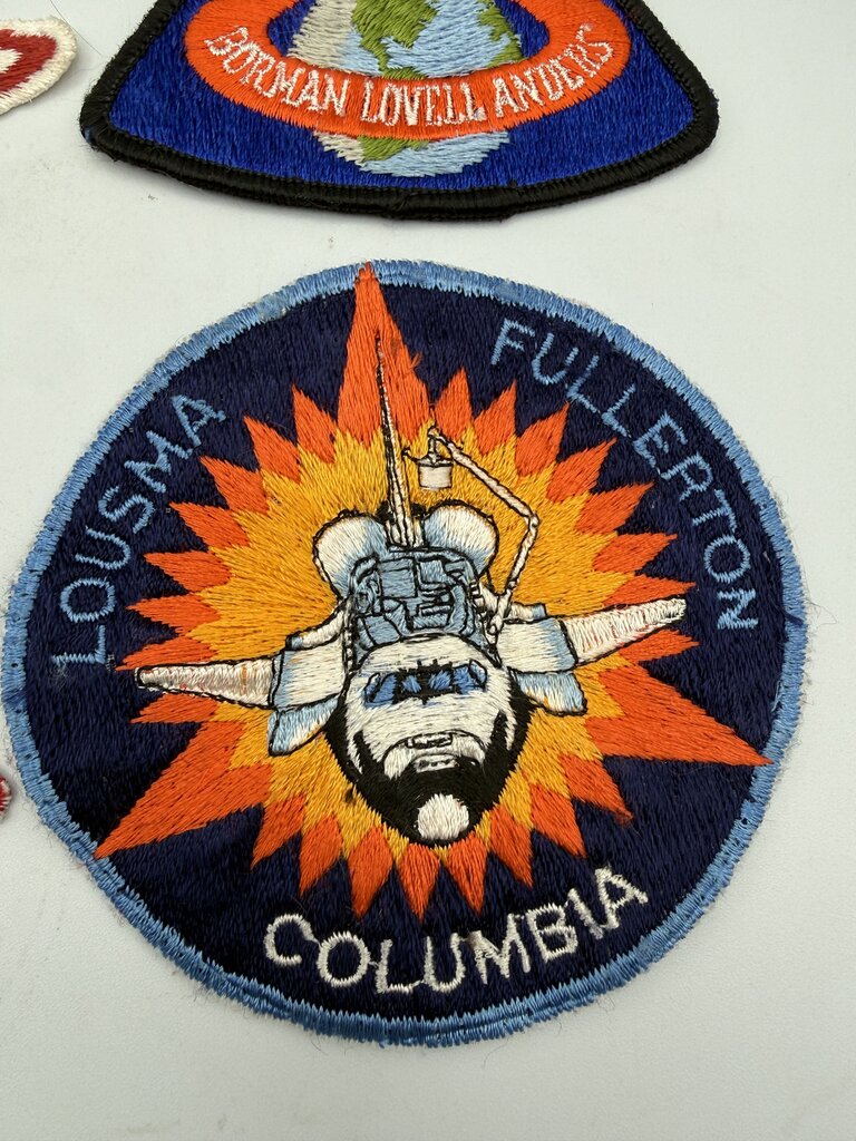 Lot of 7 Vintage NASA Apollo Columbia Embroidered Space Patches /ro