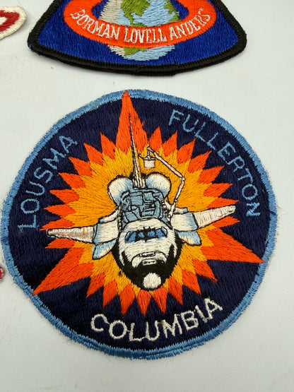 Lot of 7 Vintage NASA Apollo Columbia Embroidered Space Patches /ro