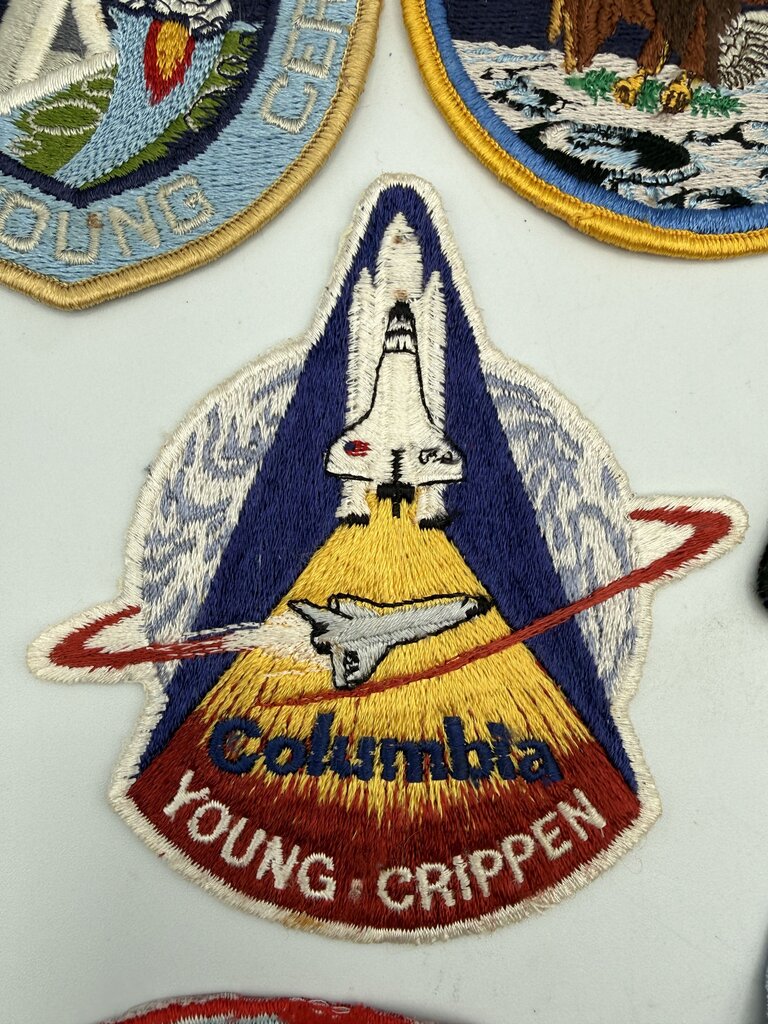 Lot of 7 Vintage NASA Apollo Columbia Embroidered Space Patches /ro