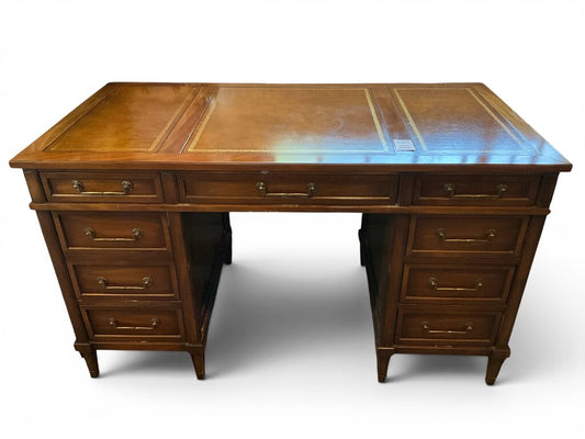 Sligh Tooled Leather Top Desk