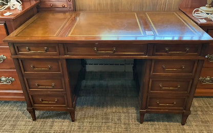 Sligh Tooled Leather Top Desk