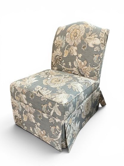 Gray/ Floral Chair
