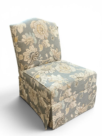 Gray/ Floral Chair