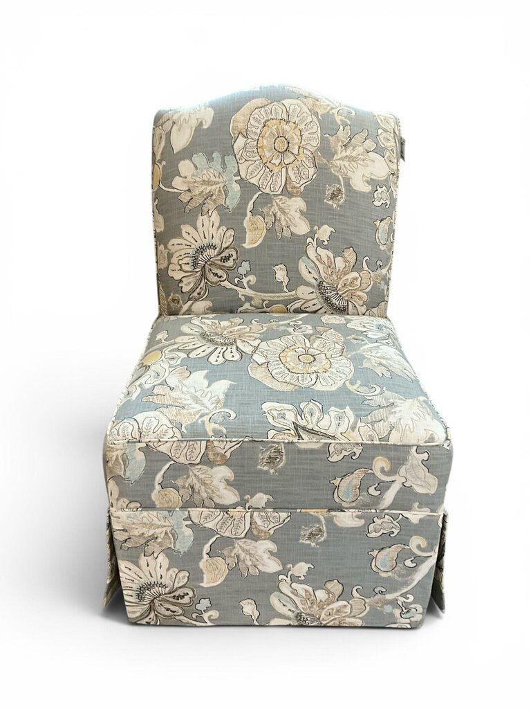 Gray/ Floral Chair