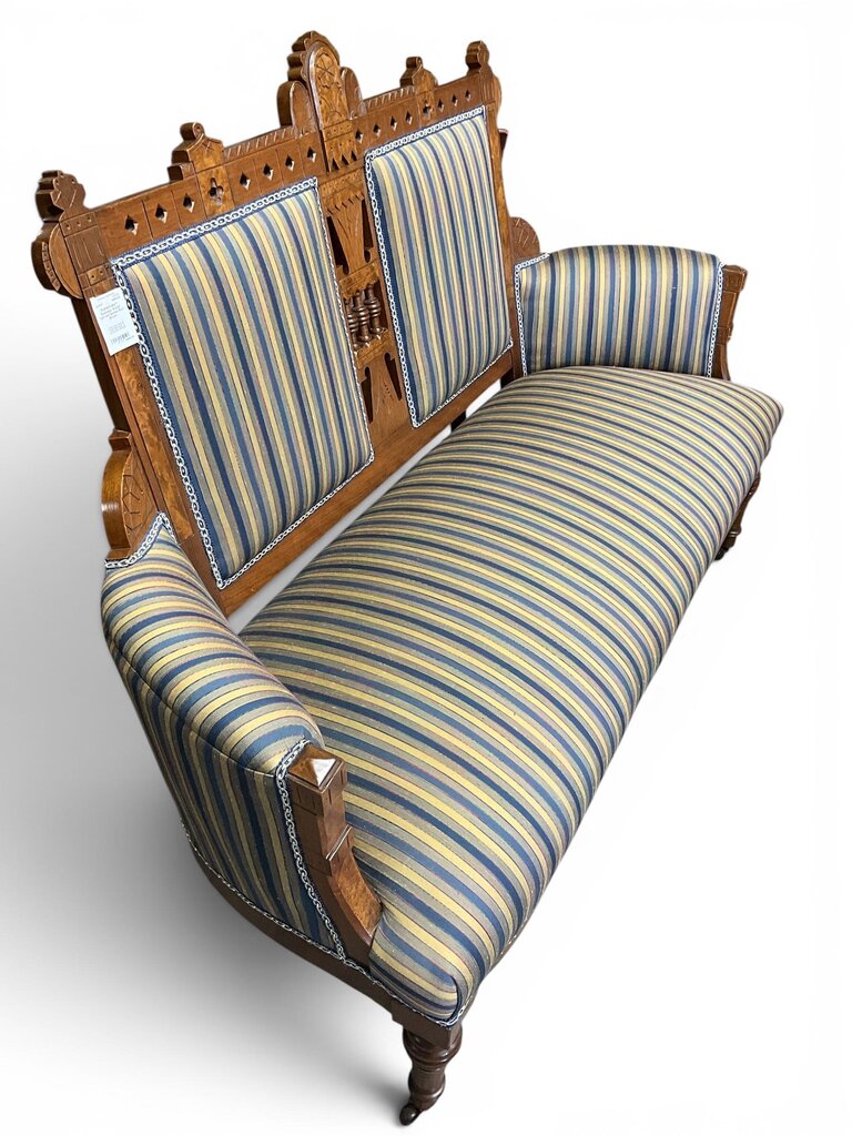 Eastlake Styled Carved Settee