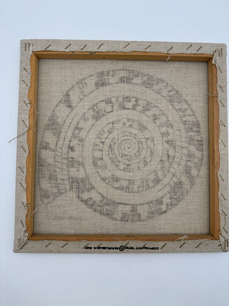 Marushka 13” x 13” Scallop Shell Textile Silk Screen Print /rw