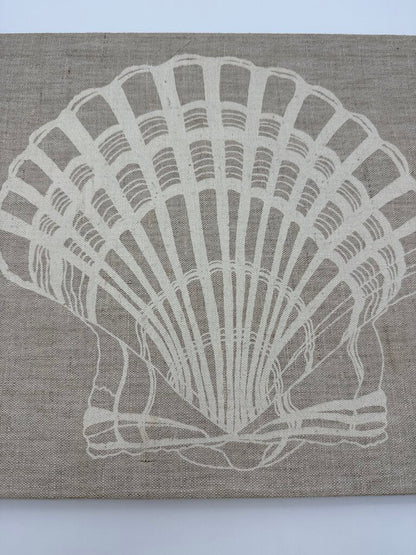 Marushka Textile Silk Screen Sea Shell Print 1979 16” x 14” /rw