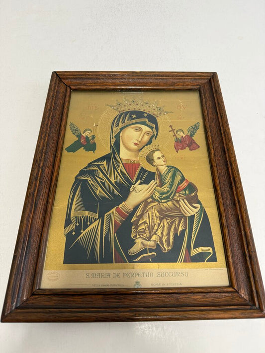 Mary Mother of Perpetual Help Framed Print 11” x 14” /ro