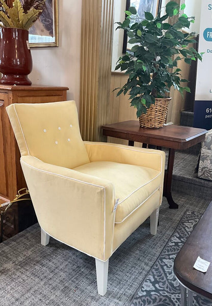 Robin Bruce Light Yellow Upholstered Accent Chair
