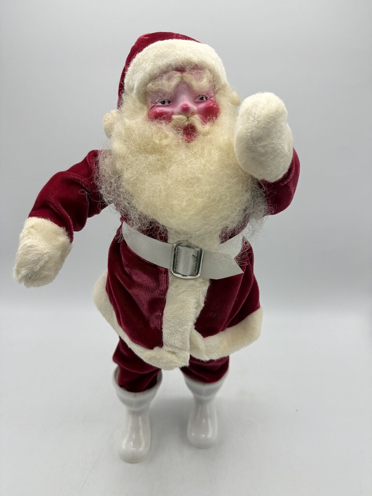 1950’s Harold Gale Santa 15” Tall Red Velvet Suit /rw