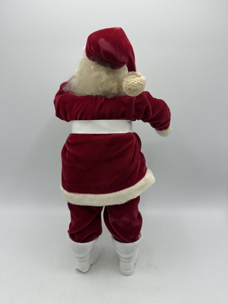 1950’s Harold Gale Santa 15” Tall Red Velvet Suit /rw
