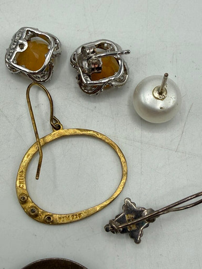 Estate Sterling Silver Scrap Jewelry /ro