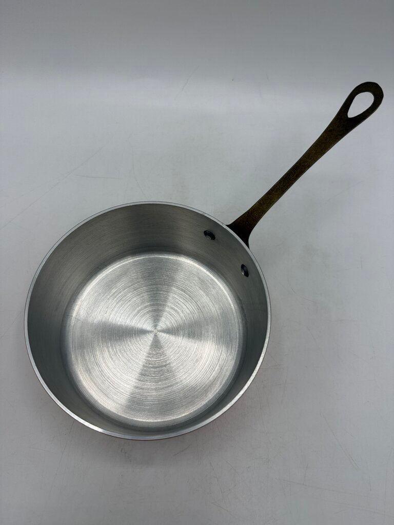 Small French Copper Cooking Pot 5” Clean /rw
