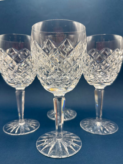 Set of 4 Waterford Crystal COMERAGH 7” Wine Glasses EUC /roh