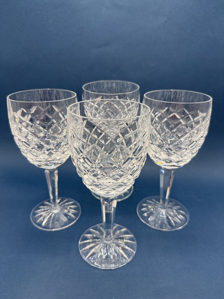 Set of 4 Waterford Crystal COMERAGH 7” Wine Glasses EUC /roh