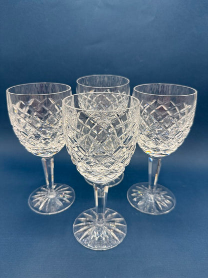 Set of 4 Waterford Crystal COMERAGH 7” Wine Glasses EUC /roh
