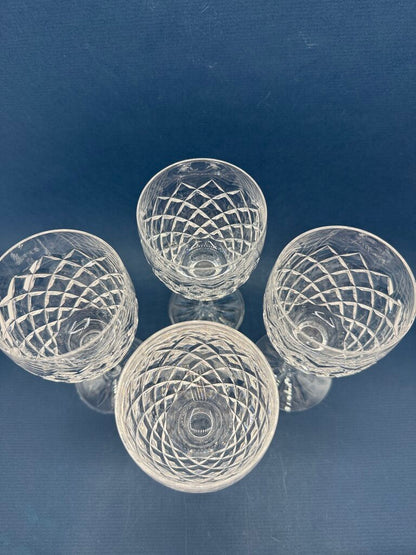 Set of 4 Waterford Crystal COMERAGH 7” Wine Glasses EUC /roh