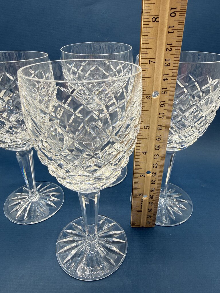 Set of 4 Waterford Crystal COMERAGH 7” Wine Glasses EUC /roh