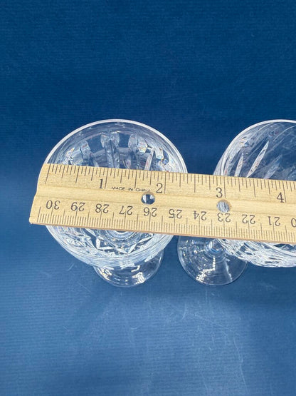 Waterford Clear Crystal Kildare Claret Wine Glasses set of 2 /roh