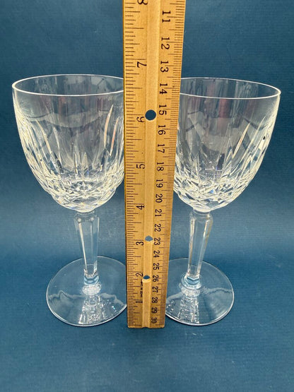 Waterford Clear Crystal Kildare Claret Wine Glasses set of 2 /roh