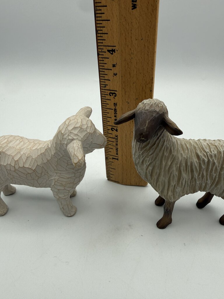 Willow Tree Nativity Figurines Shepardess,Donkey, Goat 2 Sheep /rw