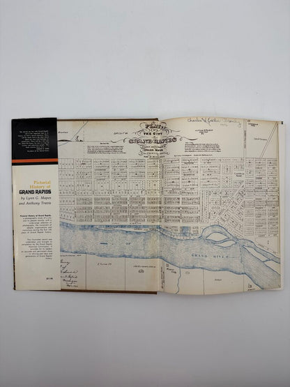 1976 Pictorial History of Grand Rapids Mapes & Travis Hardcover Book /ro