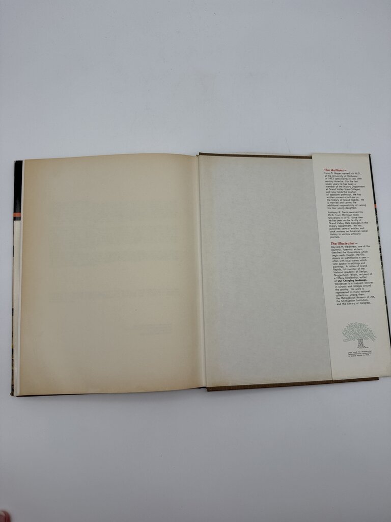 1976 Pictorial History of Grand Rapids Mapes & Travis Hardcover Book /ro