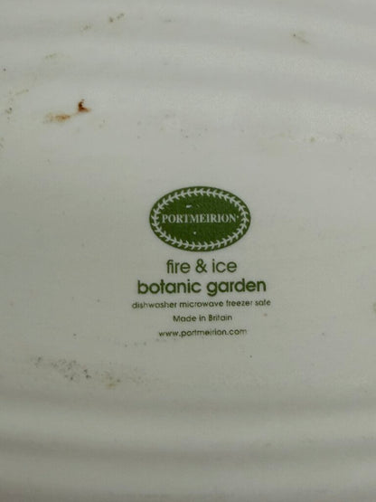 Portmeirion Botanic Garden Fire & Ice African Lily Double Handle Oval Serving Dish /rb