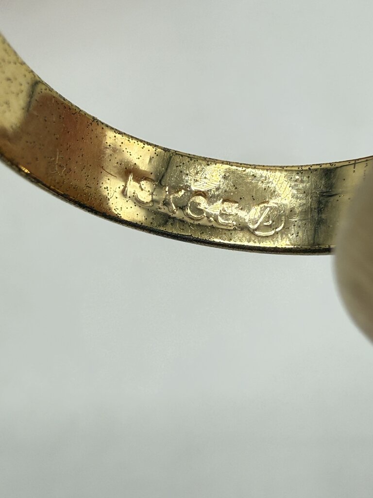 Vintage 18KT Gold Electroplated Band/Ring size 6” /ro