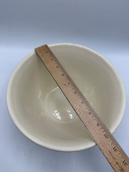VTG McCoy Pottery #10 Mixing Bowl Pink and Blue Stripes /rw