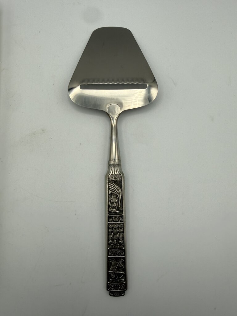 Konge Tinn Norwegian Pewter Cheese Slicer Planer /ro