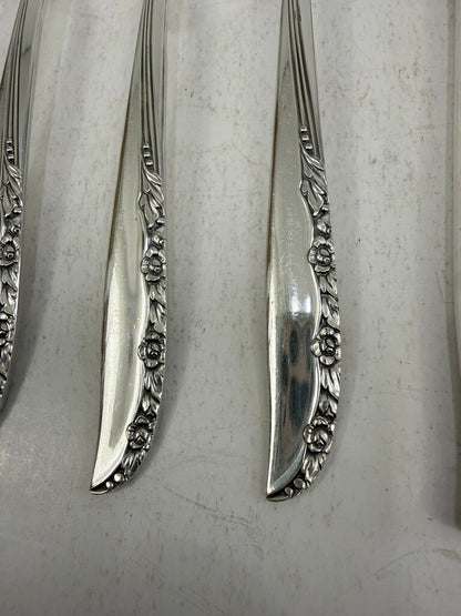 Oneida WM Rogers SilverPlate Flatware Brittany Rose 47 PCs./ro