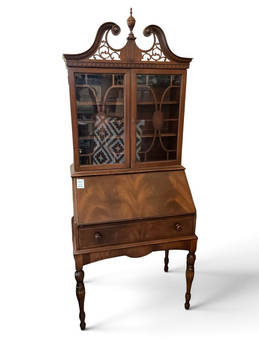 Berkley & Gay Mahogany Secretary Hutch