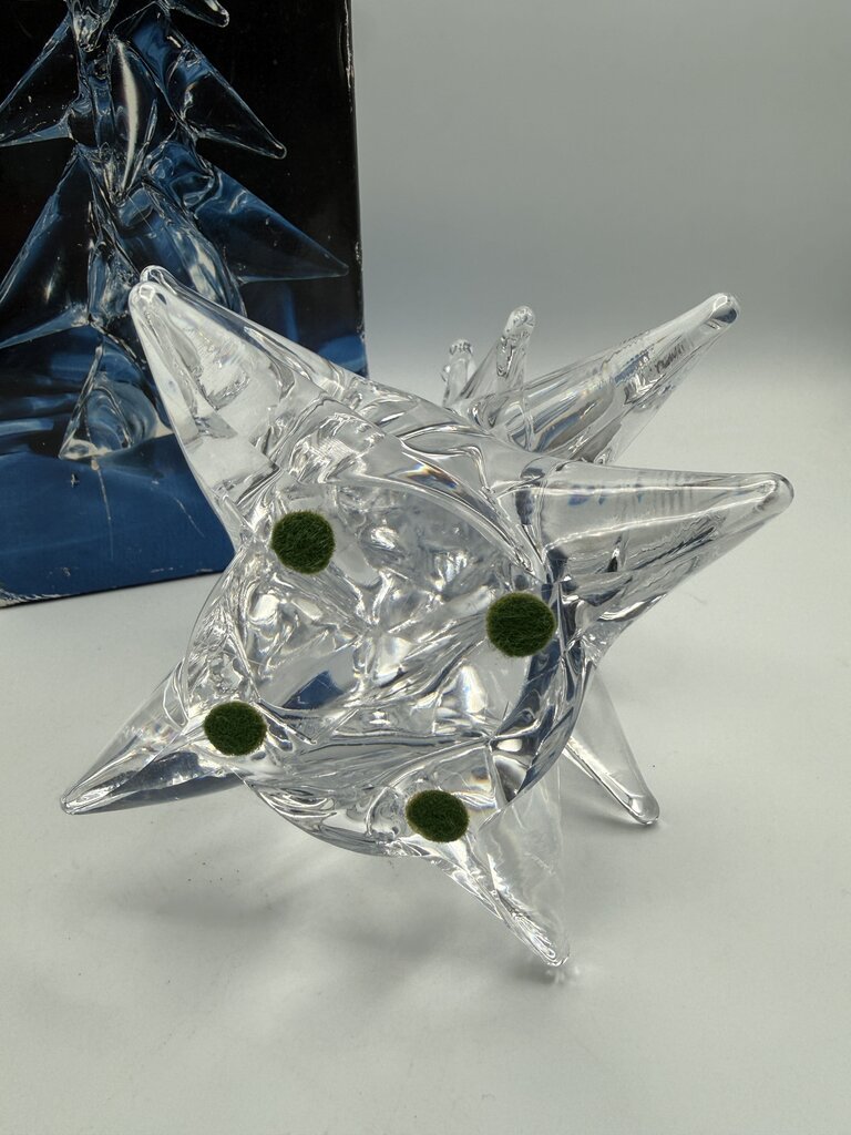 VTG Genuine Clear Lead Crystal Christmas Tree 10” /rw
