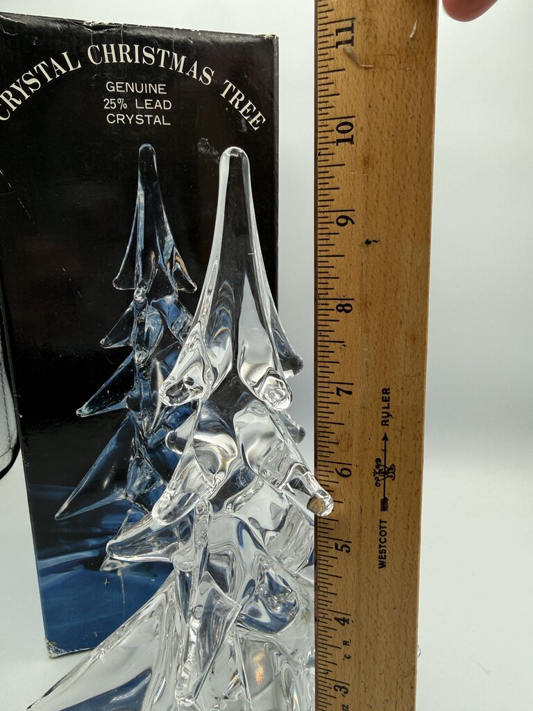 VTG Genuine Clear Lead Crystal Christmas Tree 10” /rw