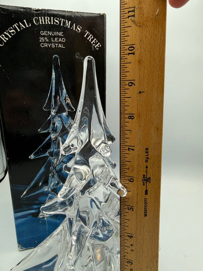 VTG Genuine Clear Lead Crystal Christmas Tree 10” /rw