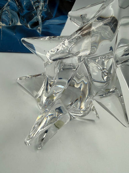 VTG Genuine Clear Lead Crystal Christmas Tree 10” /rw