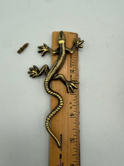 Keeler Brass Co. Solid Brass Salamander Paperweight Keepsake /roh