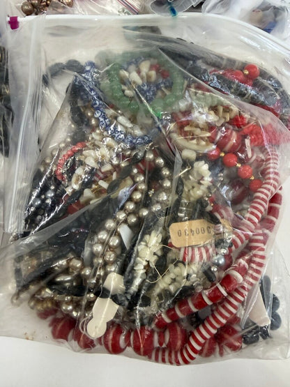 Large Lot of Beads/Necklaces for Crafting & Jewelry Making 10 lbs. /ro