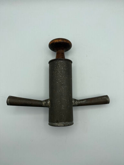 Antique Metal Cookie Star Cookie Press w/Wood Plunger /rw