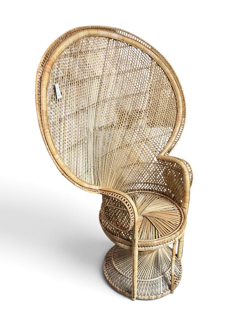Vintage Wicker Peacock Chair