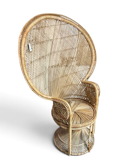 Vintage Wicker Peacock Chair