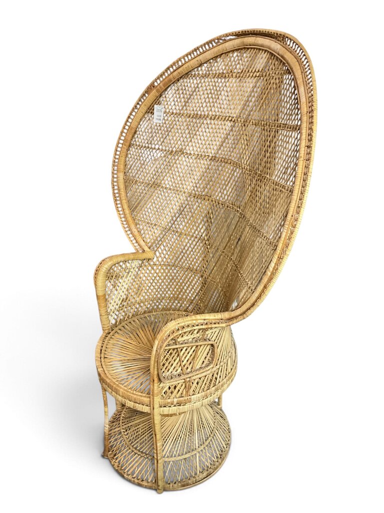 Vintage Wicker Peacock Chair