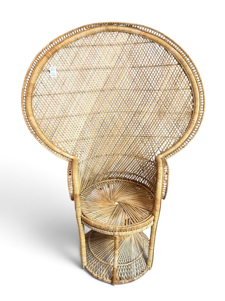 Vintage Wicker Peacock Chair