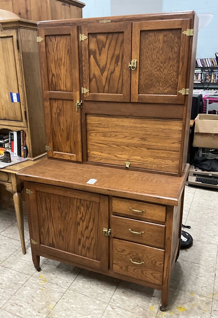 Antique Wooden Hoosier Cabinet