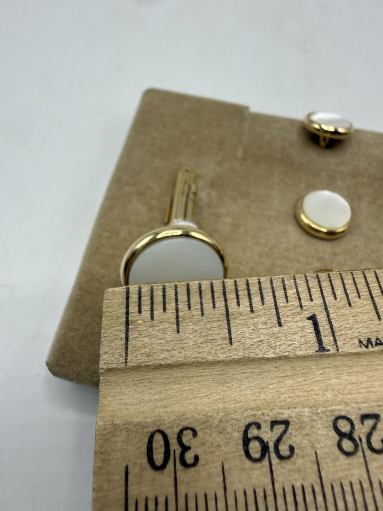 Givenchy Bijoux Gold Tone Cuff Links & Button Covers /ro